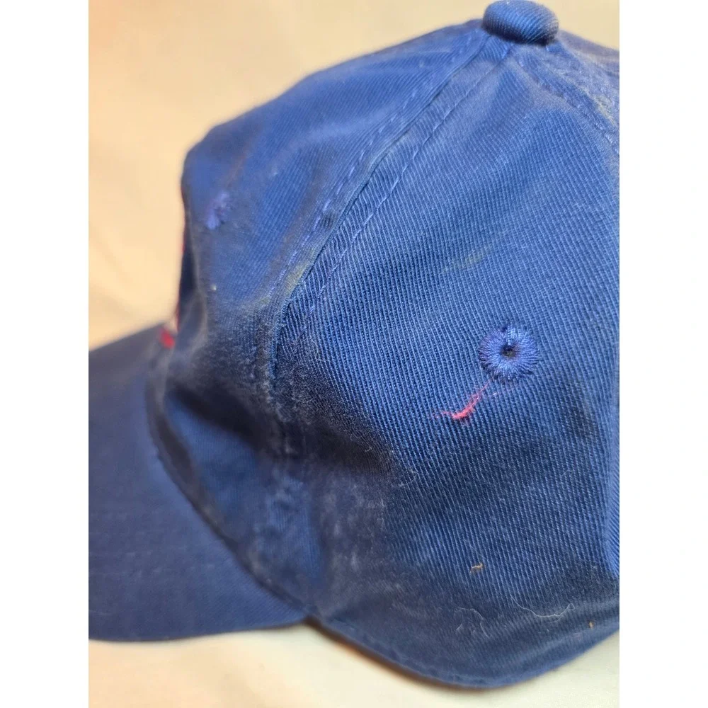 OC Sports Blue Embroidered Shield Star Logo Baseball Cap Adjustable Hat OSFM